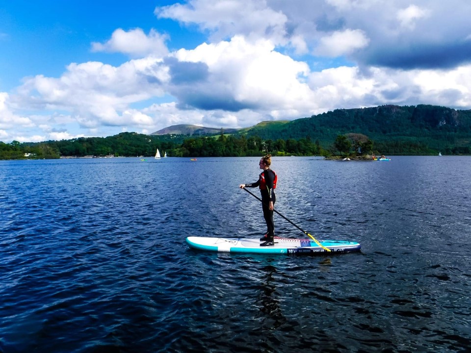 Paddleboarding in the Lake District with Keswick Adventures