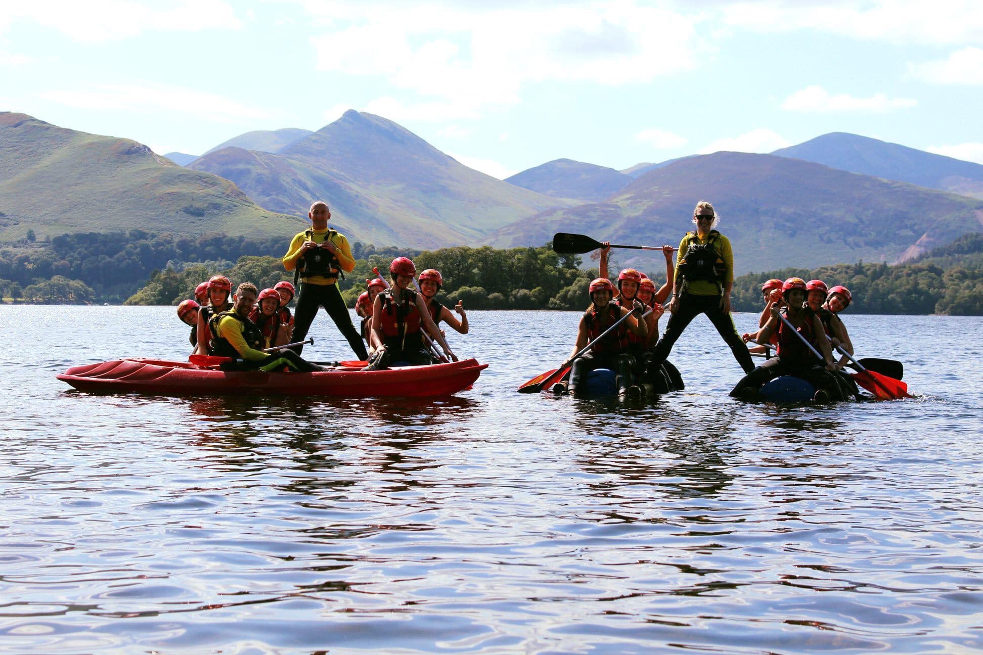 Group on Derwentwater in the Lake District