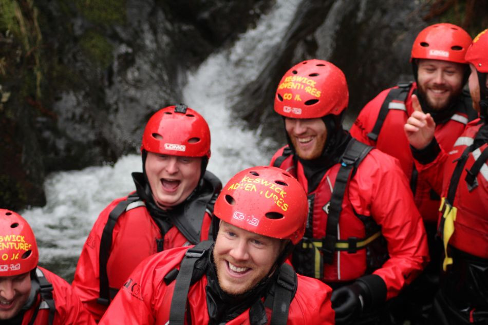 Group of men in the ghyll